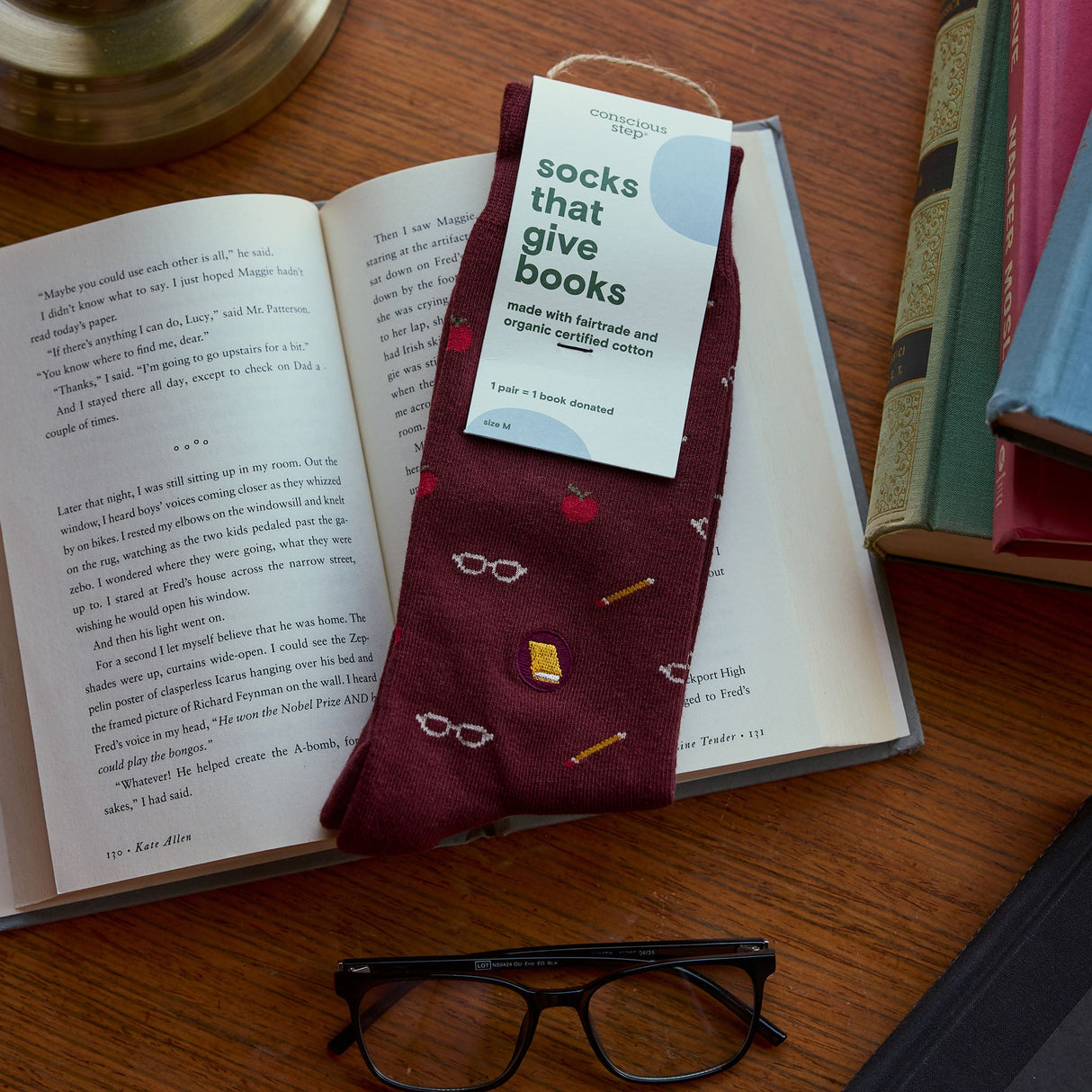 Socks that Give Books