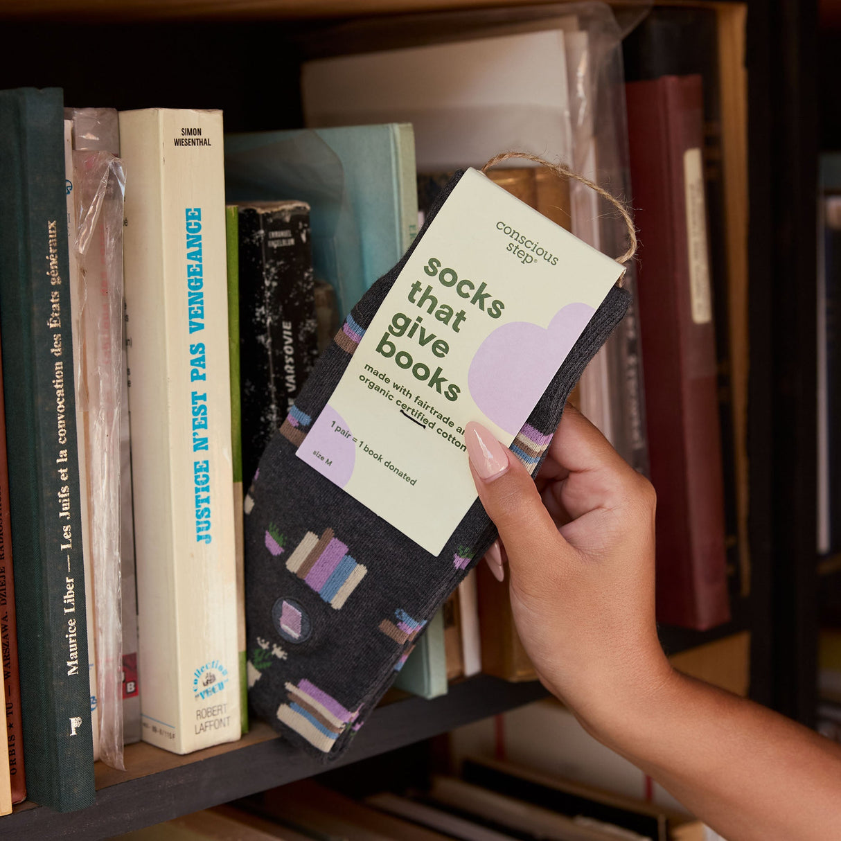 Socks that Give Books