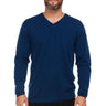 Midweight - Men's Long Sleeve V-Neck Sweater 100% Merino Wool