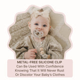 Metal-Free Beaded Silicone and Beech Wood Pacifier Clips