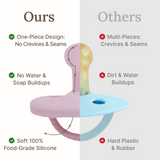 Orthodontic Shape Silicone Baby Pacifiers (Set of 2)