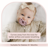 Orthodontic Shape Silicone Baby Pacifiers (Set of 2)