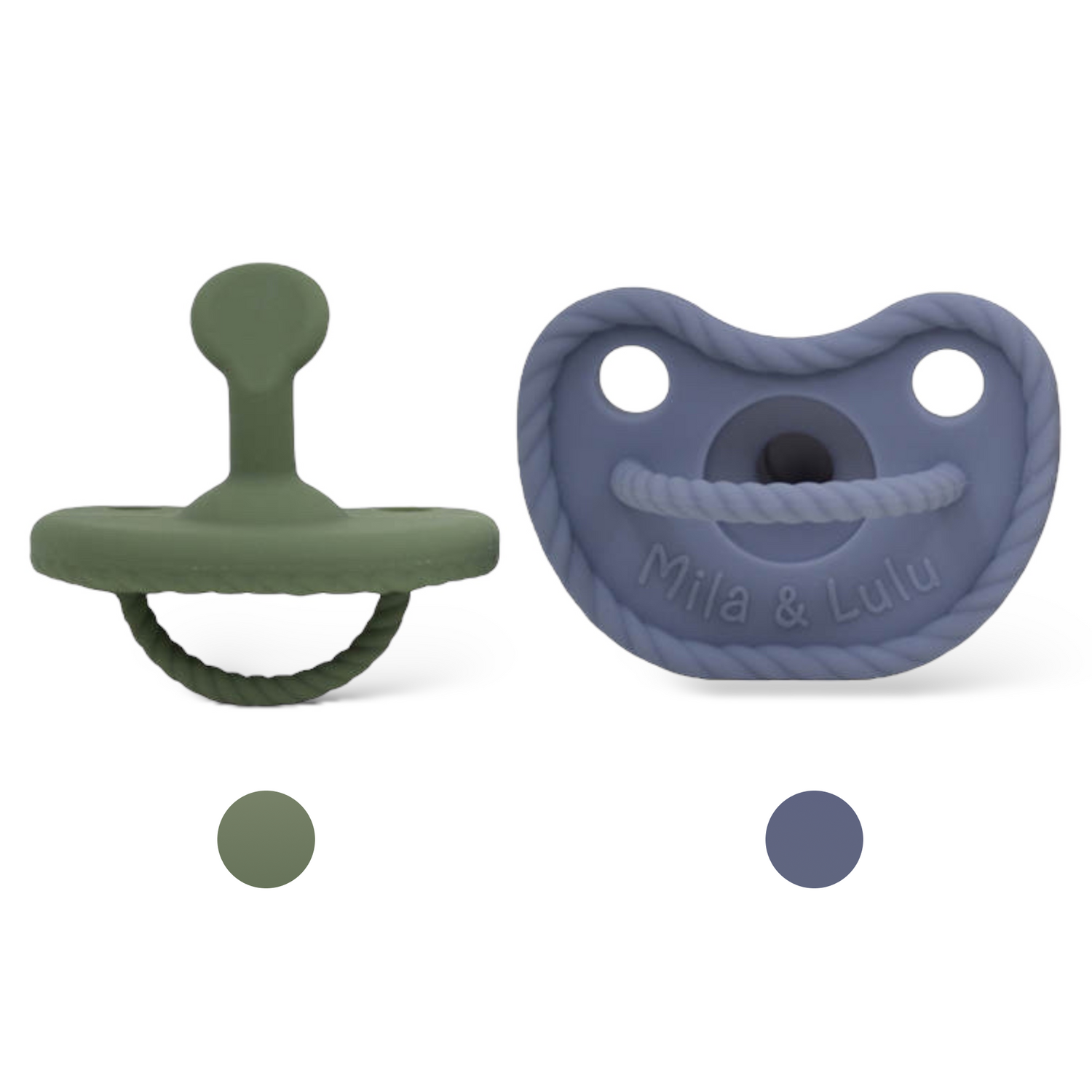 Orthodontic Shape Silicone Baby Pacifiers (Set of 2)