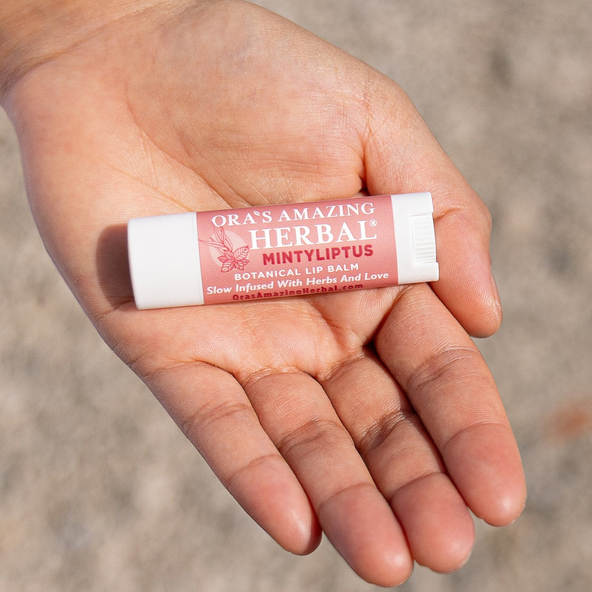 Natural Lip Balm, Herbal Infused, Mintyliptus Peppermint Eucalyptus