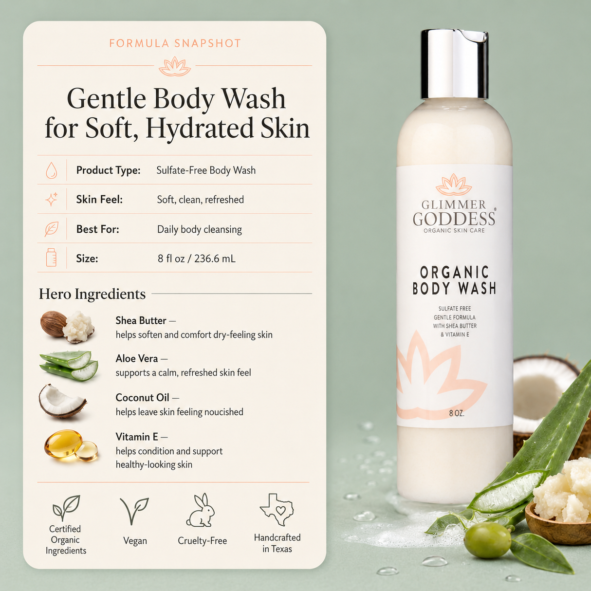 Organic Moisturizing Body Wash