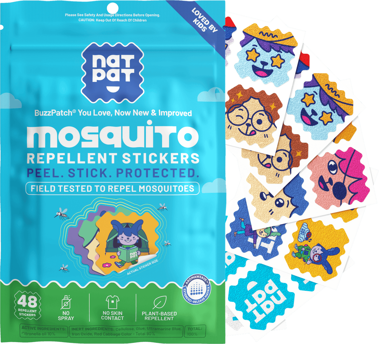 Natural Mosquito Repellent Patches for Kids