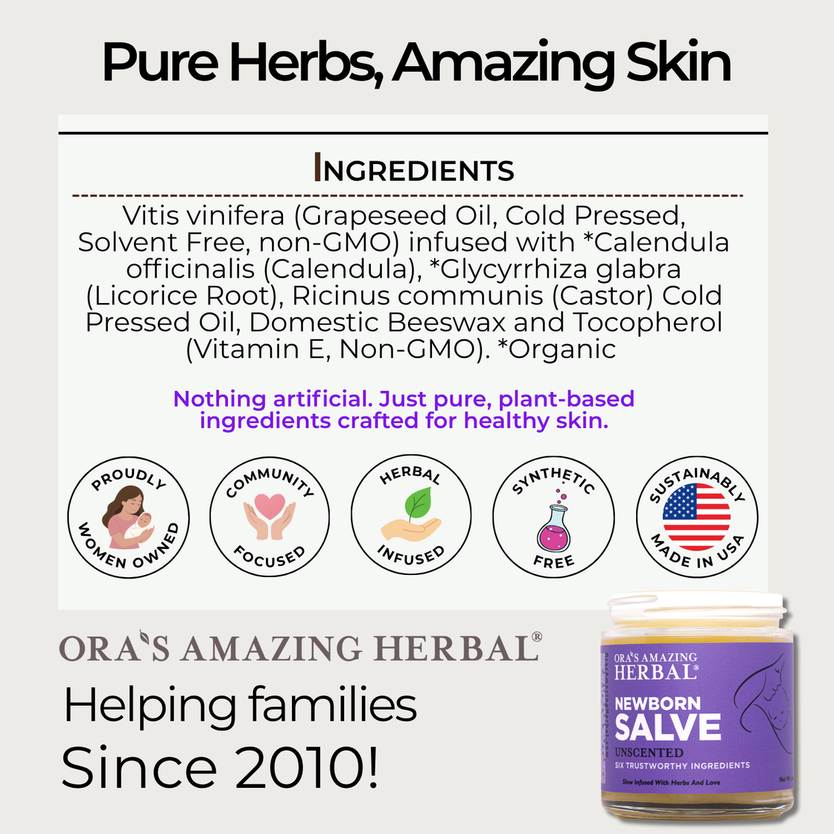 Newborn Salve, Calendula Ointment For Babies