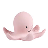 Natural Organic Rubber Teether, Rattle & Bath Toy - Octopus