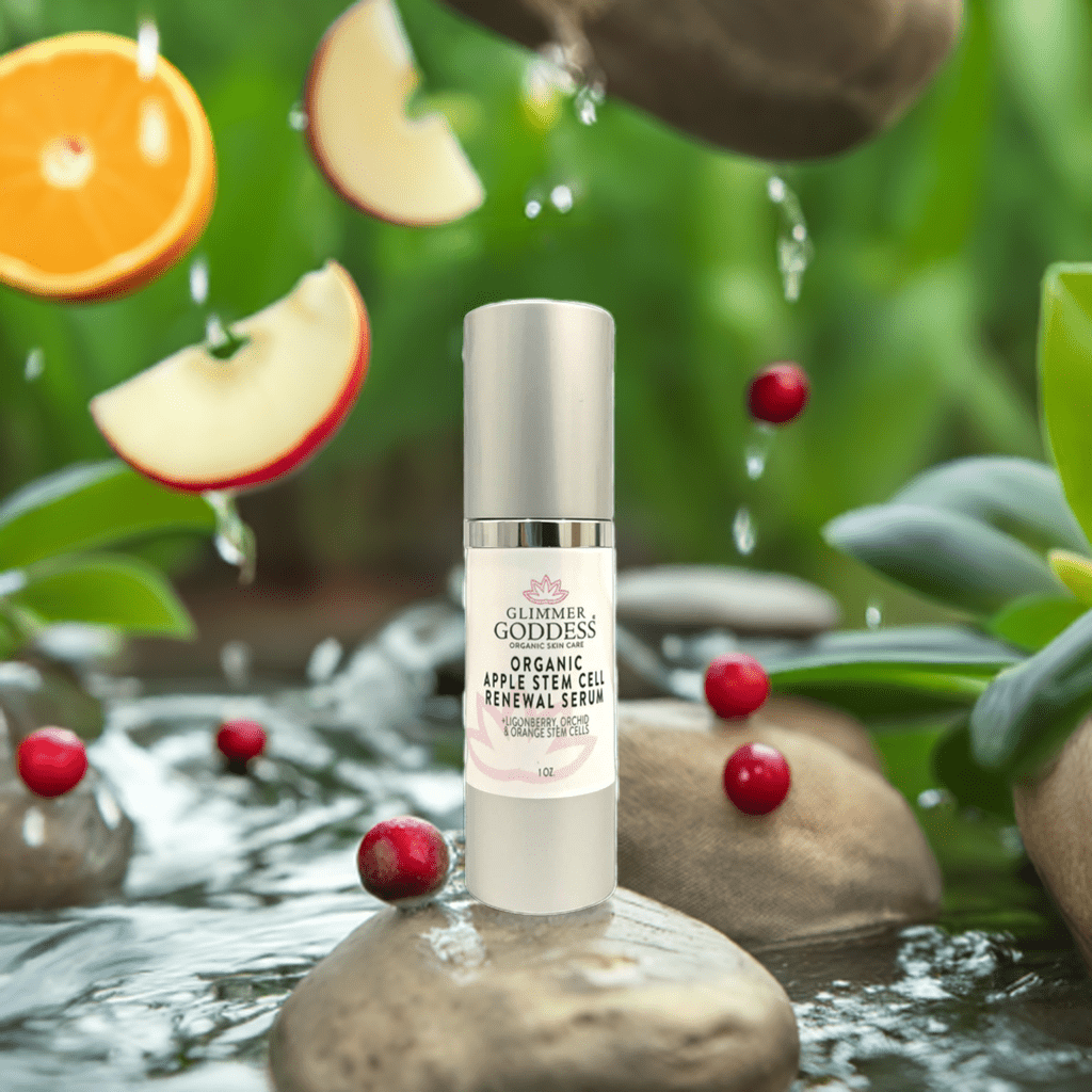 Organic Apple Stem Cell Serum for Anti-Aging | Lingonberry, Orchid & Orange Stem Cells for Hydration & Wrinkle Defense