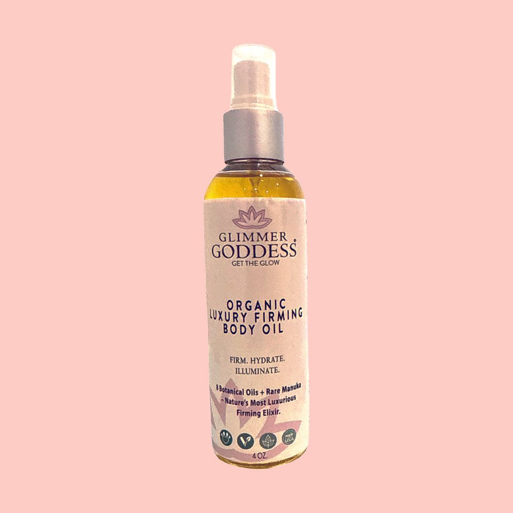 Organic Luxury Firming Body Oil – Hydrating Glow with Evening Primrose and Rosehip Oil 4 oz.