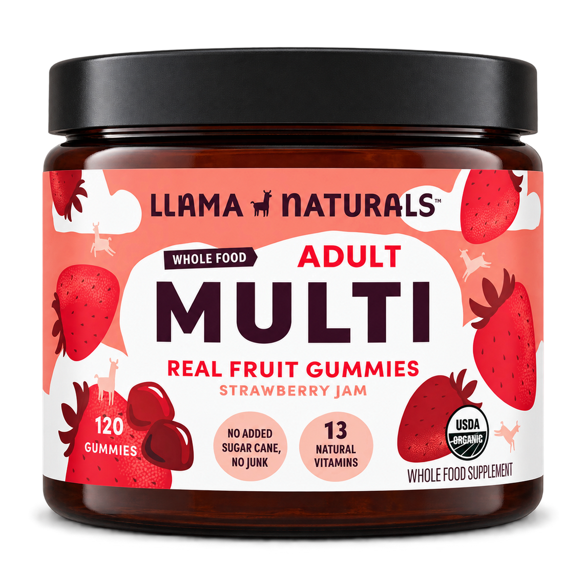 Adult Multivitamin Gummies, Strawberry (120 ct)