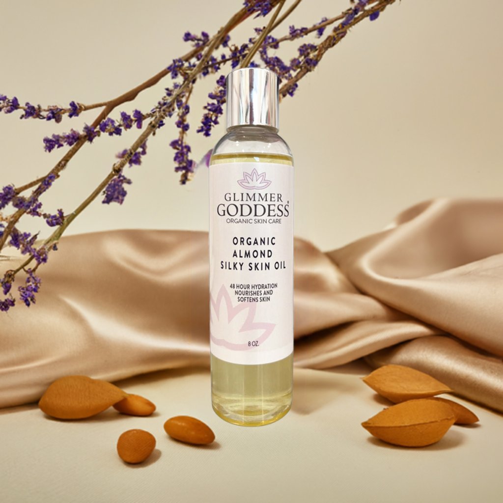 Organic Sweet Almond Silky Skin Oil - 48 Hour Hydration