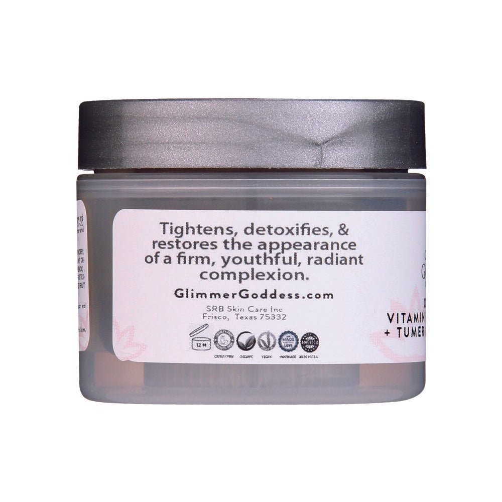 Organic Glow Up Tumeric Vitamin C & E Brightening Face Mask - 2 oz.