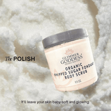 Organic Whipped Sugar Fondant Exfoliating Body Scrub - Crepey Skin Treatment