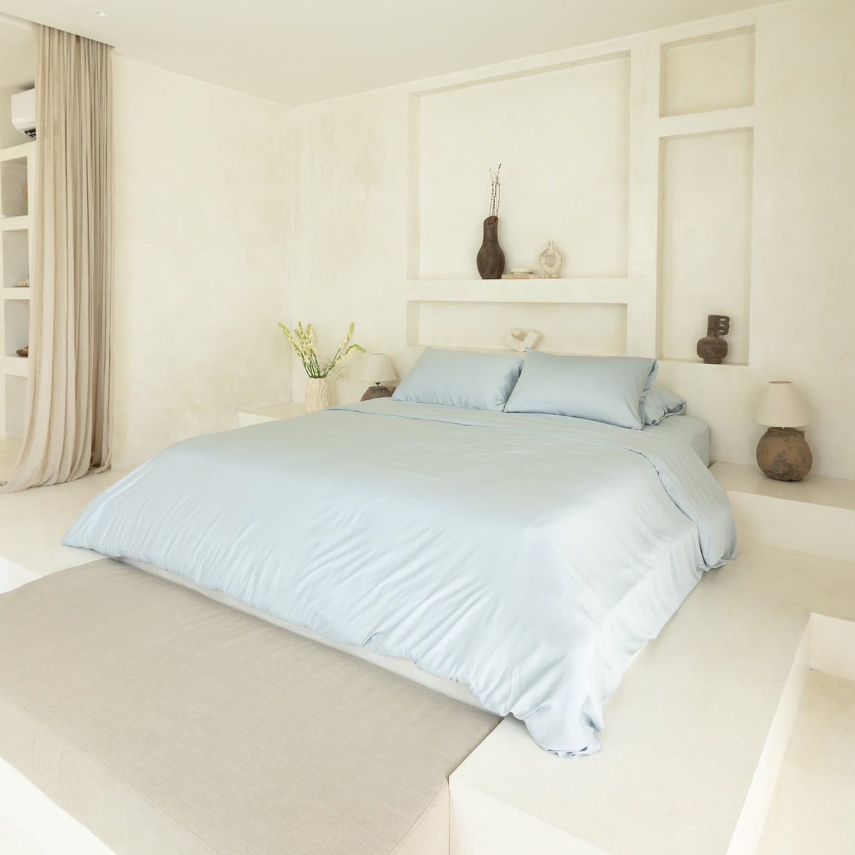 Organic Bamboo Sateen Duvet Cover Set