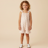 Organic Ruffle Jumpsuit - Pop Floral