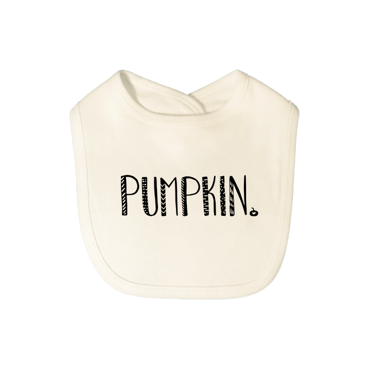 graphic bib | pumpkin