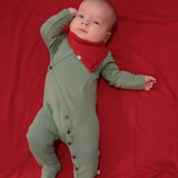 2 pc.  footie set | Red and Green