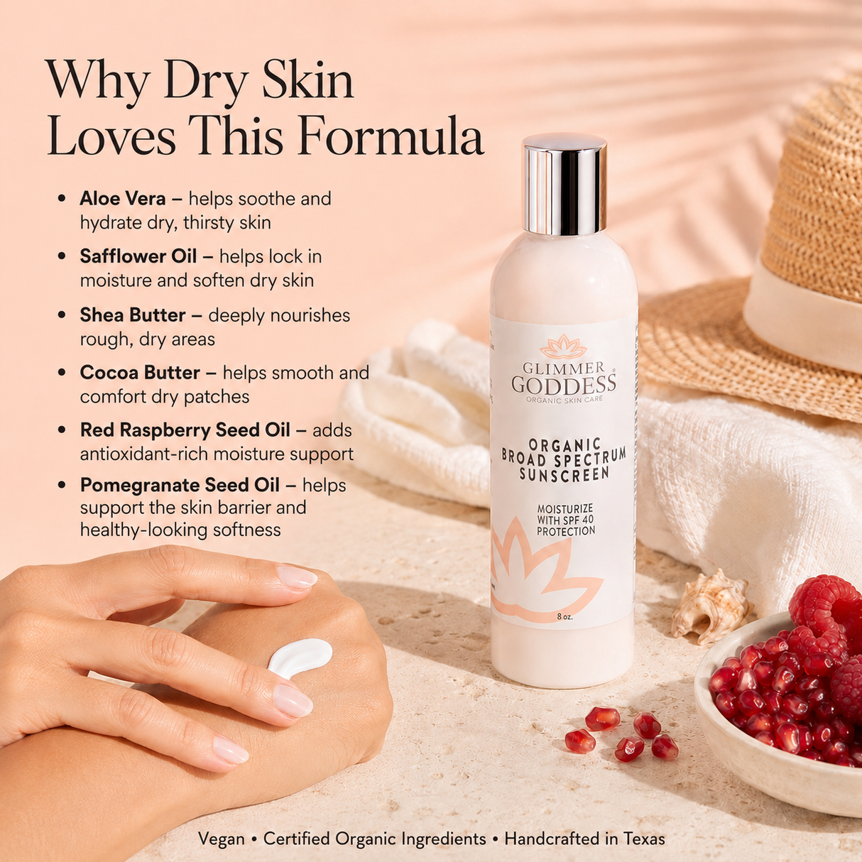 Organic Reef-Safe Sunscreen - Broad Spectrum SPF 40