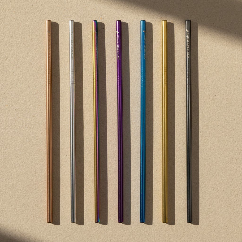 Reusable Metal Straws - Straight
