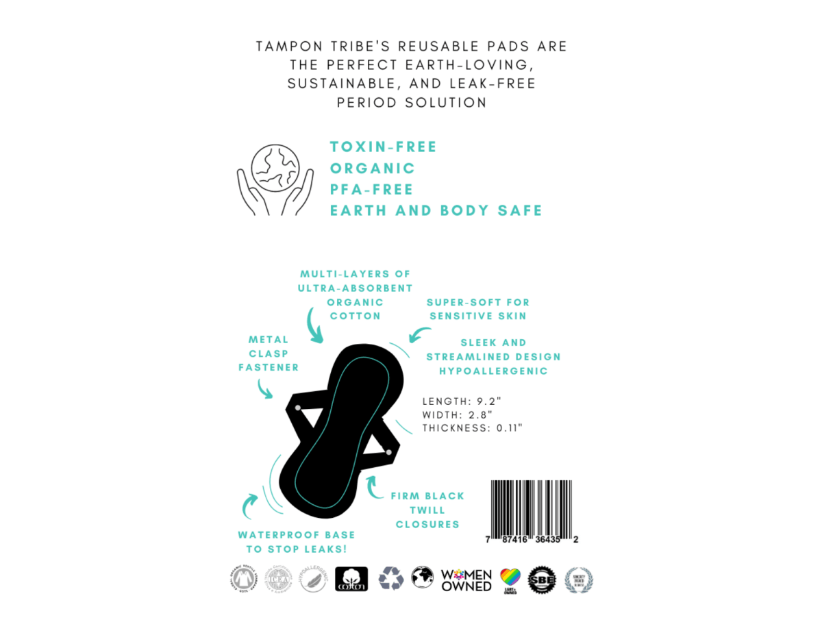 REUSABLE PADS - ORGANIC COTTON - 2 PACK
