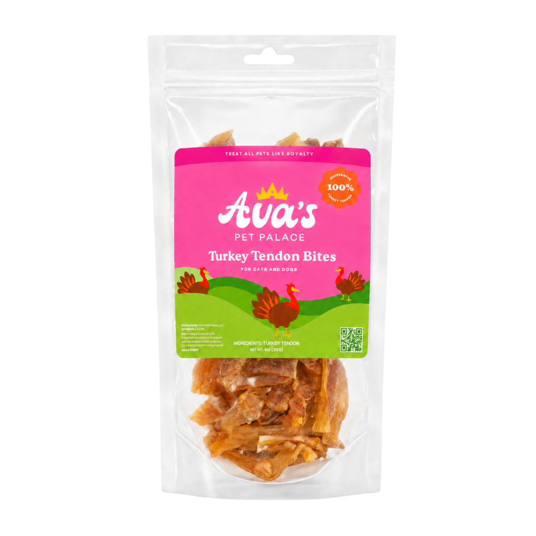 Turkey Tendon Jerky Dog Treats - Turkey Bites