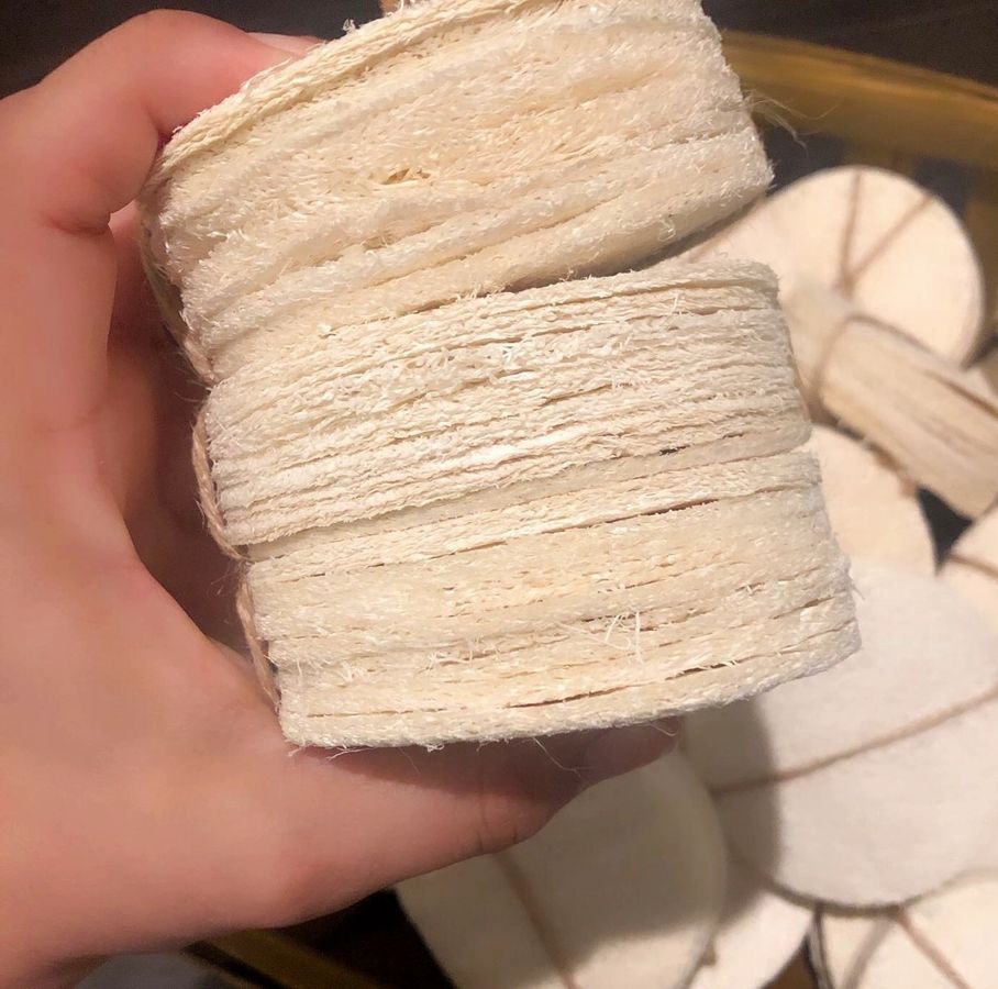 10-Pack Natural Loofah Pads