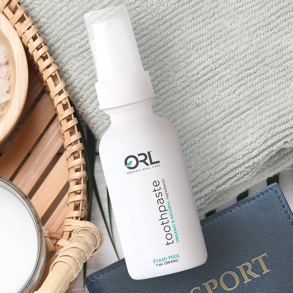 Natural and Fluoride-free Travel Toothpaste (1 oz.)