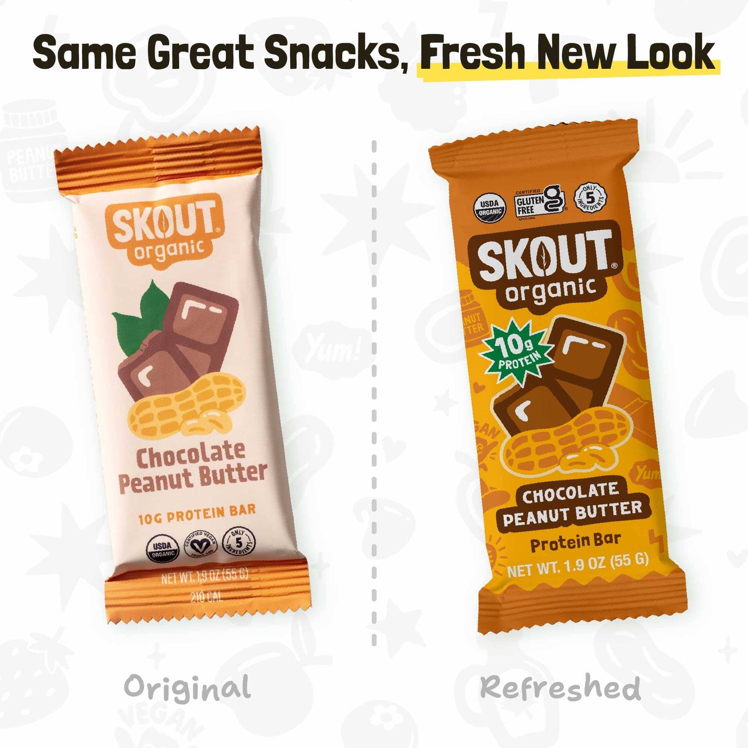 Skout Organic Chocolate Peanut Butter Protein Bar