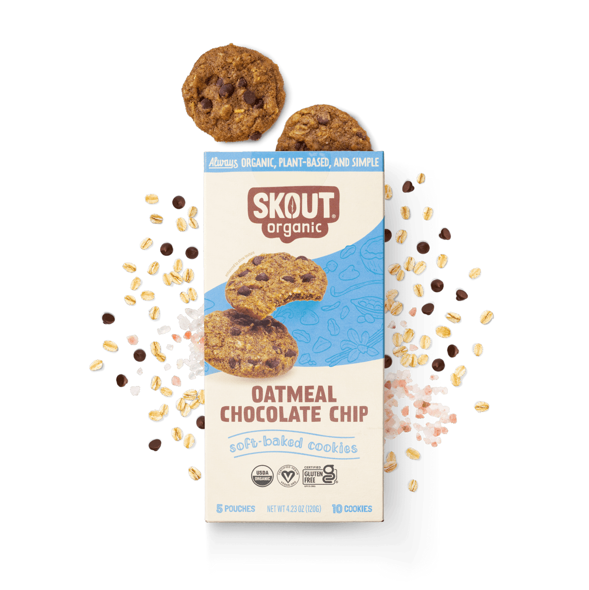 Skout Organic Oatmeal Chocolate Chip Soft Baked Cookies