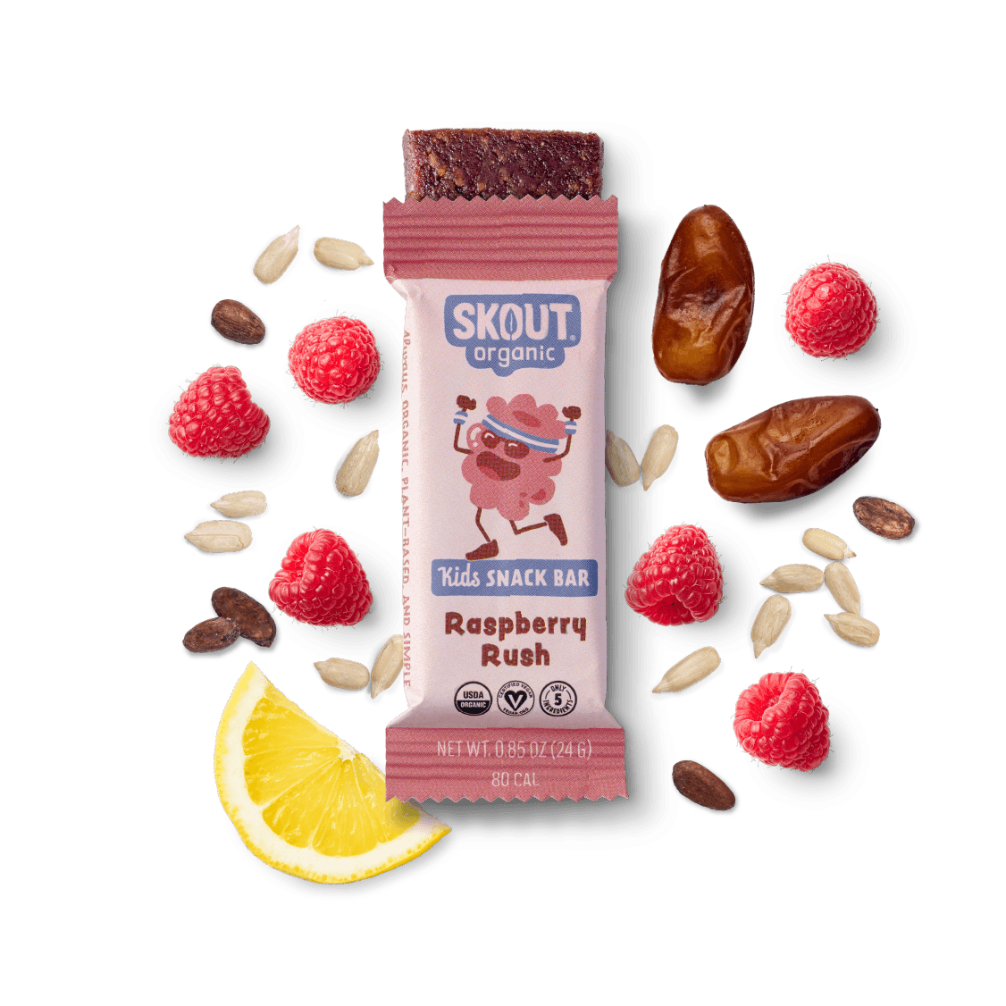 Skout Organic Raspberry Rush Kids Bar