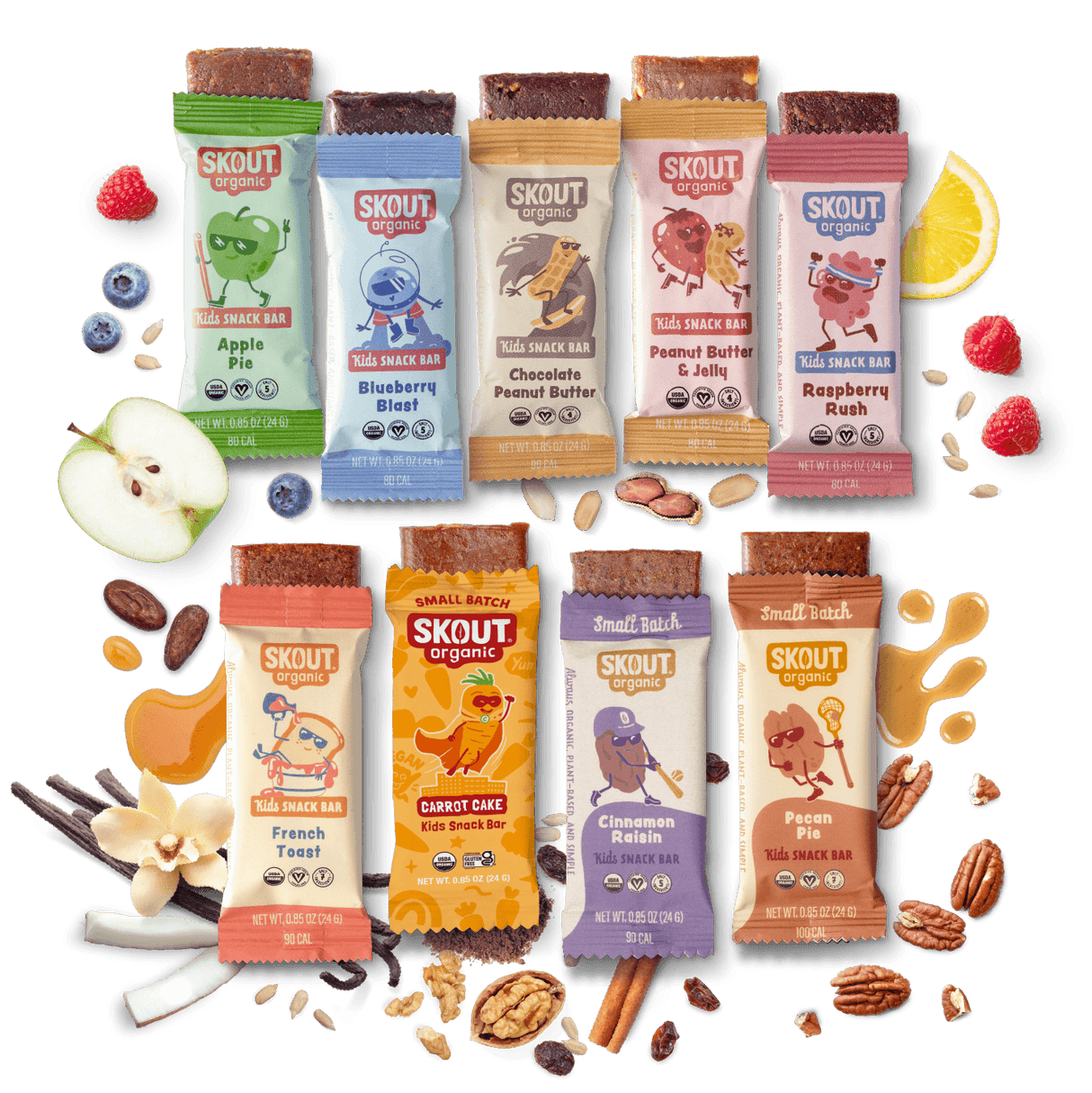 Skout Organic Small Batch Kids Bar Variety Pack - 36 Pack
