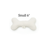 Boba & Vespa Plush Hemp Dog Bone Toy for Gentle Chewers | Soft & Squeaker Free