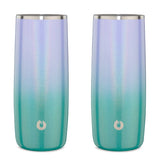 Stainless Steel Highball Cocktail Glass Set, Set of 2 - Mermaid