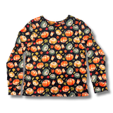 Bamboo Long Sleeve Crew Neck Tee in Spiced Autumn