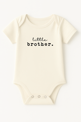 Little Brother Organic Cotton Short Sleeve Baby Bodysuit