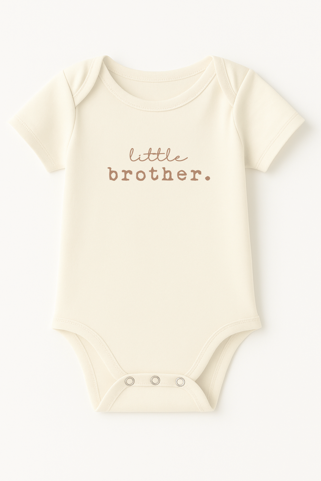 Little Brother Clay Organic Cotton Baby Bodysuit Short Sleeve