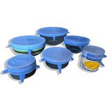 Stretchy Bowl Lids 6 Pack - Food-Safe Silicone