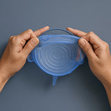 Stretchy Bowl Lids 6 Pack - Food-Safe Silicone