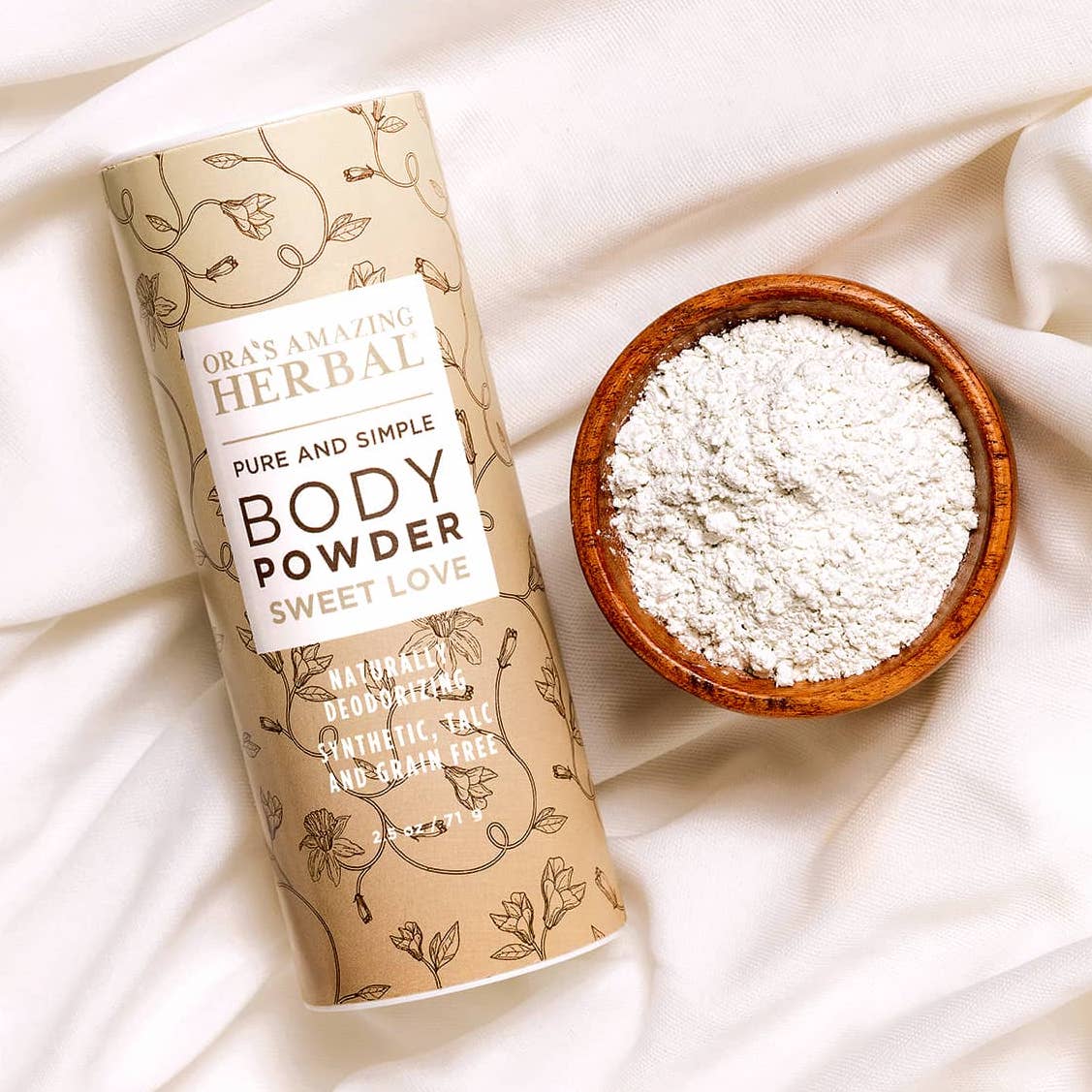 Talc Free Body Powder, Sweet Love Vanilla
