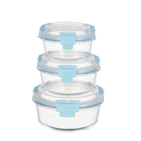 High Top Lid Round Containers