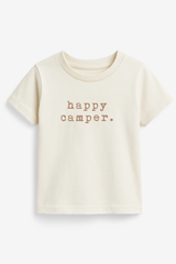 Happy Camper Clay Organic Cotton Short Sleeve Toddler T-Shirt