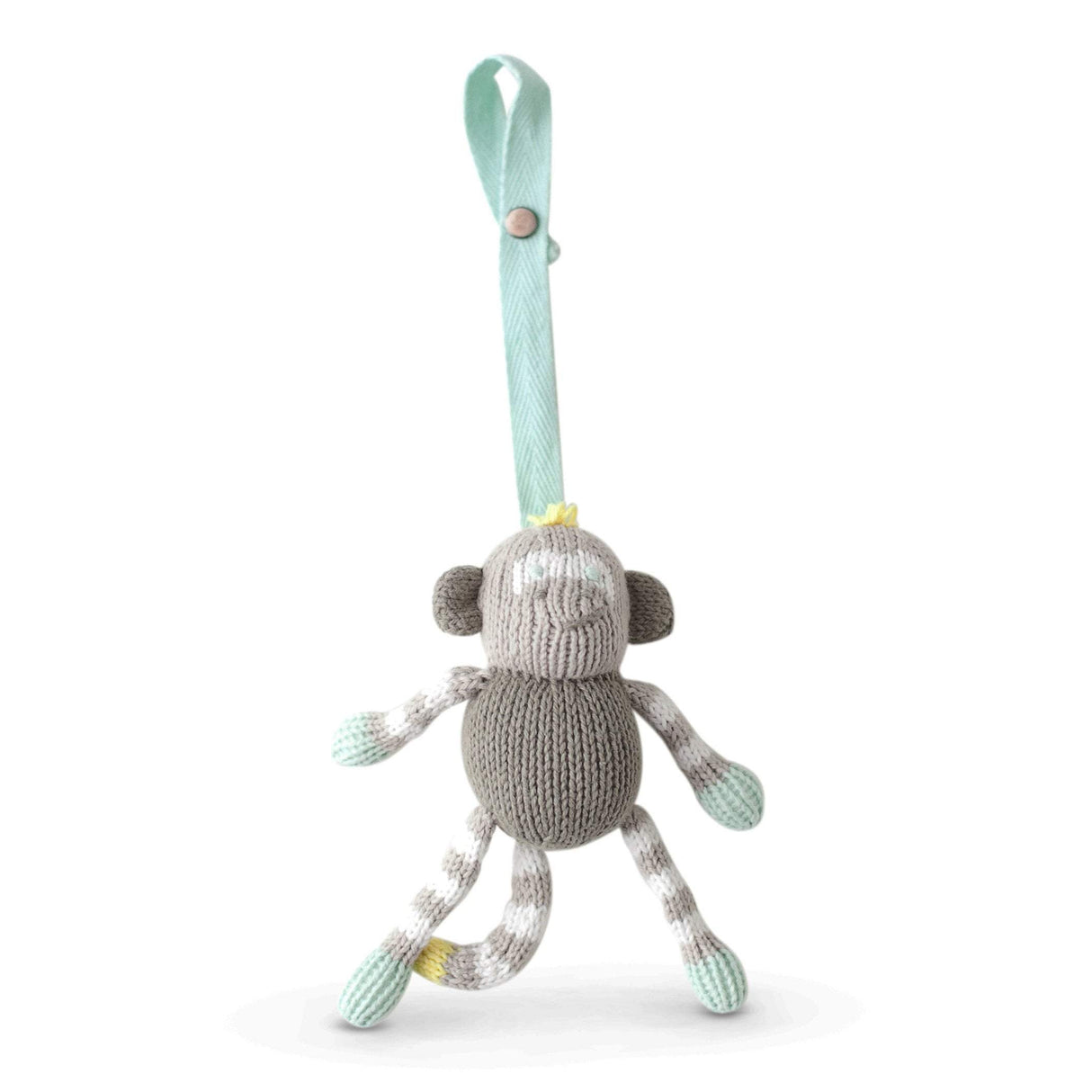 knit stroller toy | theo the monkey