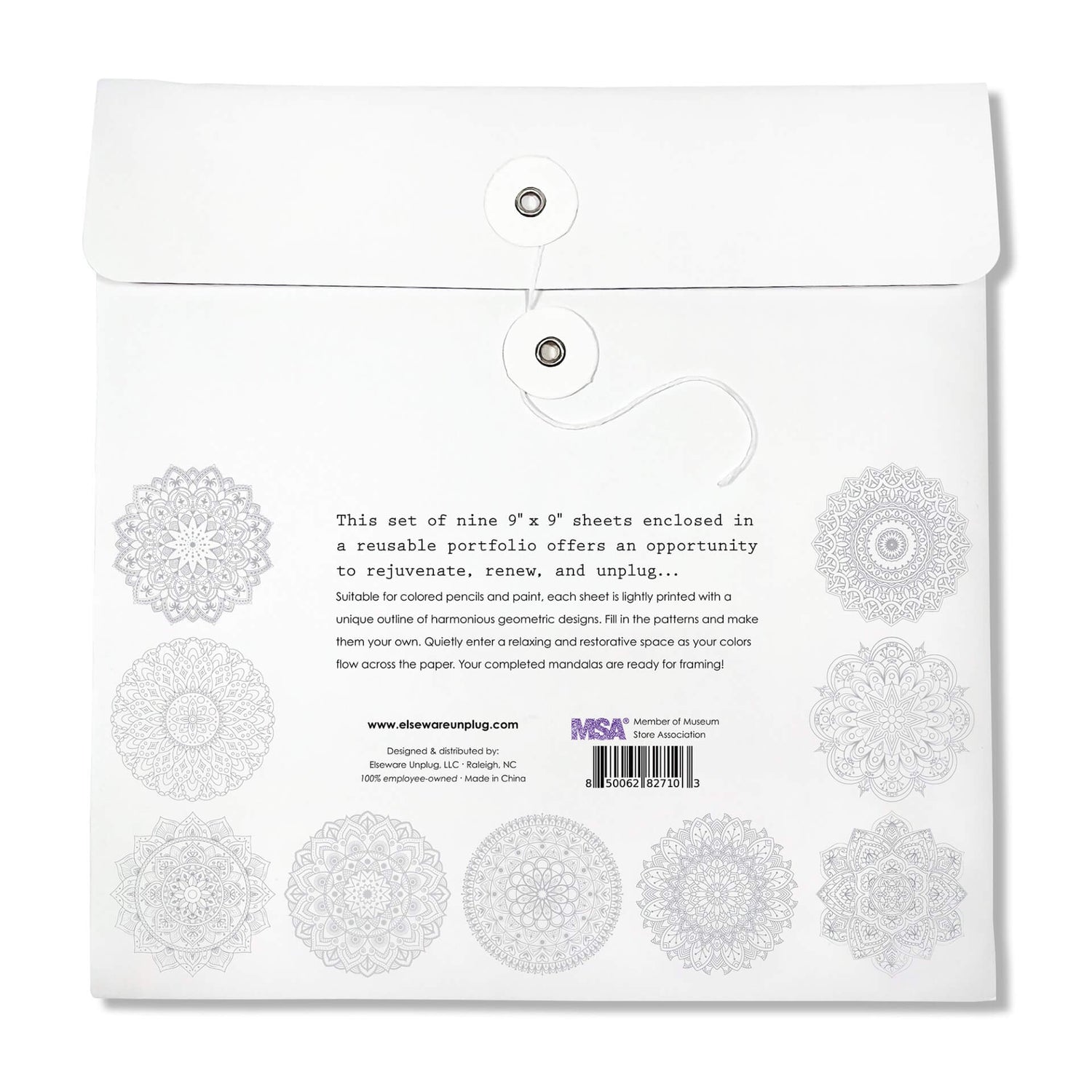 Mandala Coloring Sheets - Deluxe 110lb Paper, Artist Quality