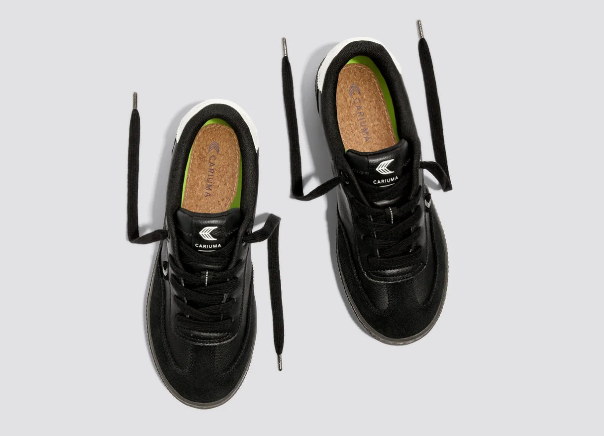 TOCA Soft Grain Leather Teak Black Off-White Accents