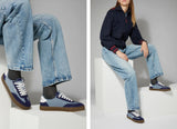TOCA Nylon Teak Mirage Blue Suede Bright Navy