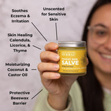 Touchy Skin Salve, Eczema Cream Ointment for Sensitive Skin