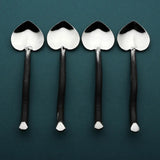 Twig Heart Coffee/Dessert Table Spoon 4 Pc. Set