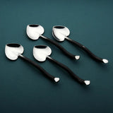 Twig Heart Coffee/Dessert Table Spoon 4 Pc. Set