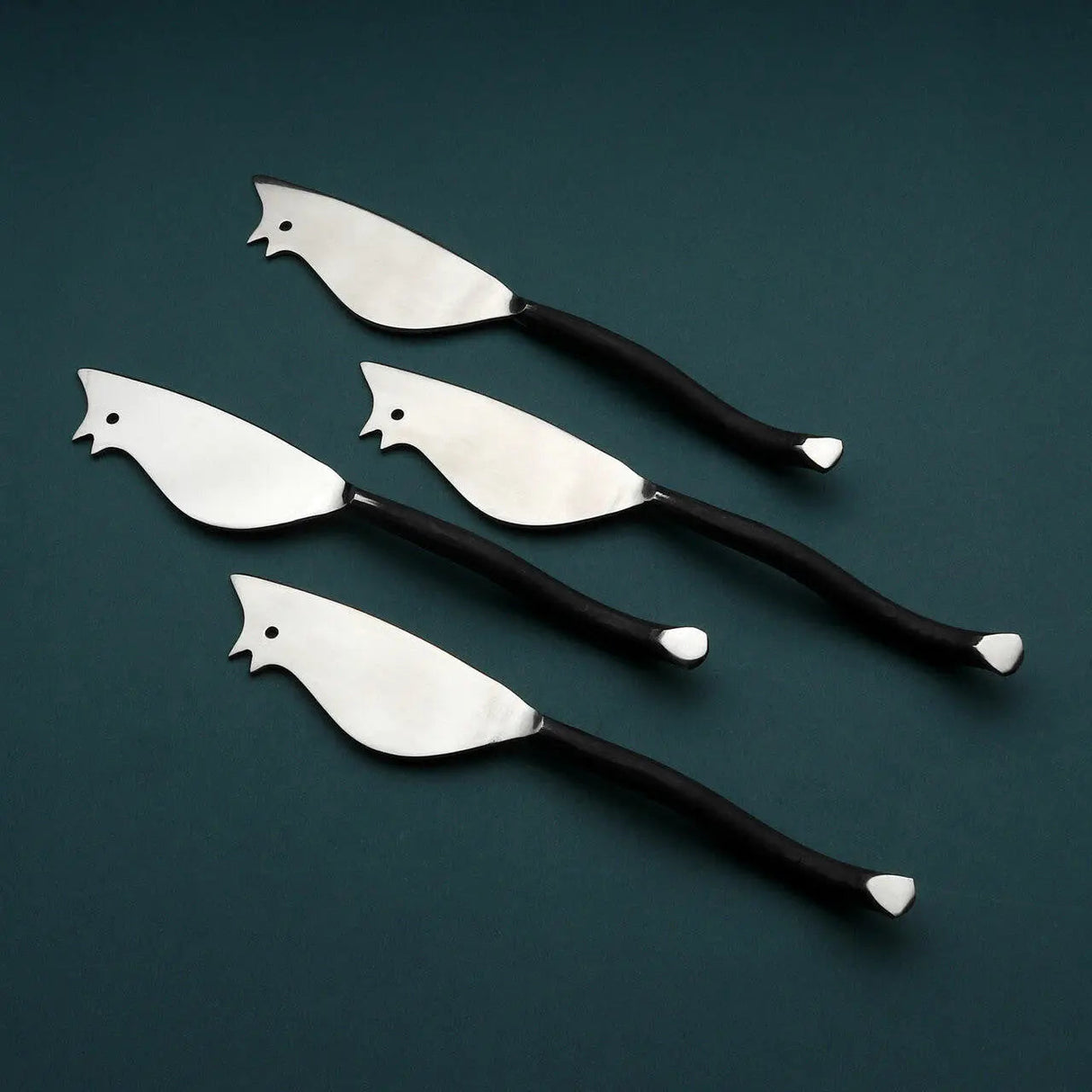 Twig Ratoncito Cheese Spreader/Knife 4 Pc. Set